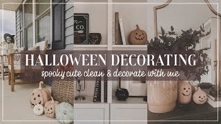 NEW HALLOWEEN CLEAN + DECORATE WITH ME | HALLOWEEN DECOR 2025 | DECORATING IDEAS + FRONT PORCH DECOR