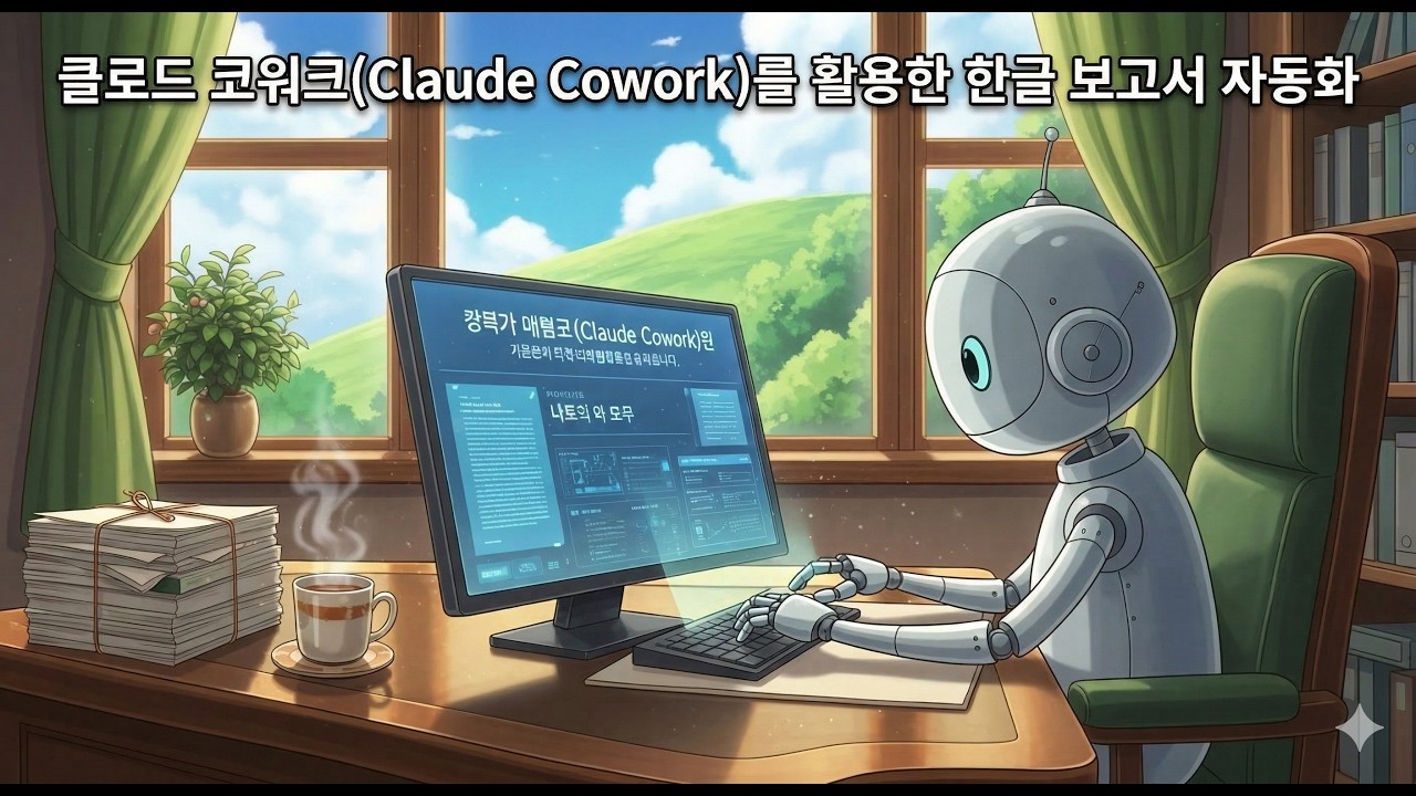 클로드 코워크  한글 보고서 자동화
