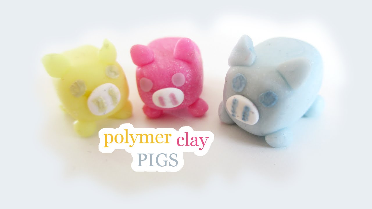 Pastel Pigs Polymer Clay Tutorial YouTube Maxresdefault