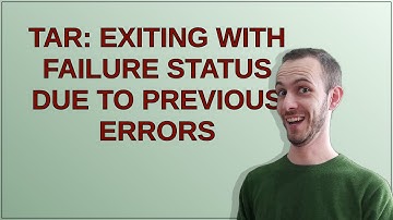 tar: Exiting with failure status due to previous errors