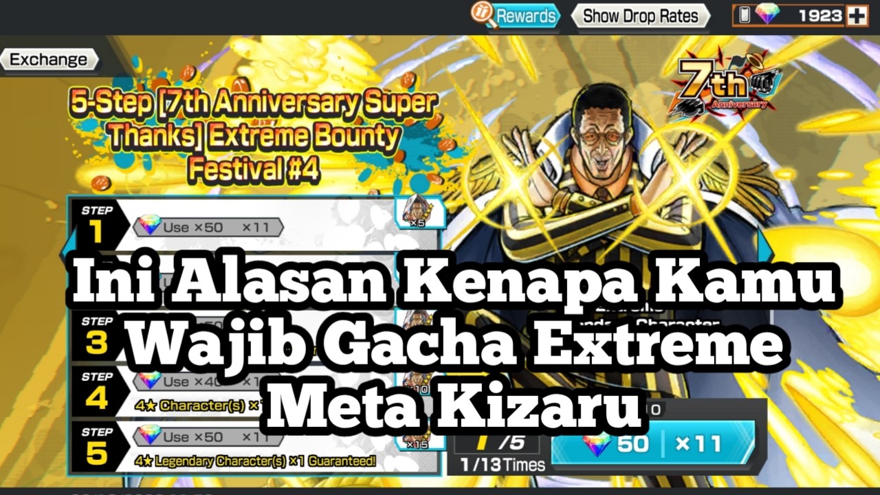 Ini Alasanya Kamu Wajib Gacha Extreme Meta Kizaru - One Piece Bounty Rush