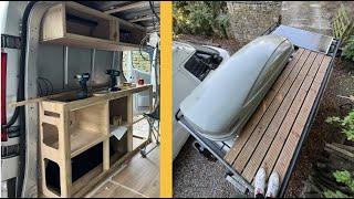 Vauxhall Vivaro Camper Van Conversion - Episode 3 - Decking, Layout, Framing &amp; Cupboards!