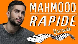 🎹 MAHMOOD - Rapide KARAOKE🎤 (Piano Instrumental)