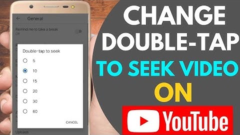 How to Change double tap to seek time in youtube | Double tap to seek youtube application