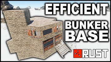 EFFICIENT BUNKER BASE! - RUST BASE DESIGN 2020 - (FULL TUTORIAL)