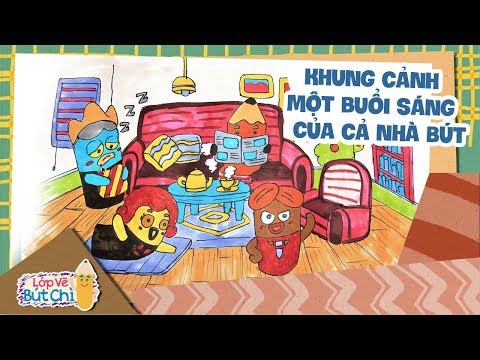 Vẽ Khung Cảnh Một Buổi Sáng Của Gia Đình Bút Chì | Lớp Vẽ Bút Chì | Hi Pencil Studio