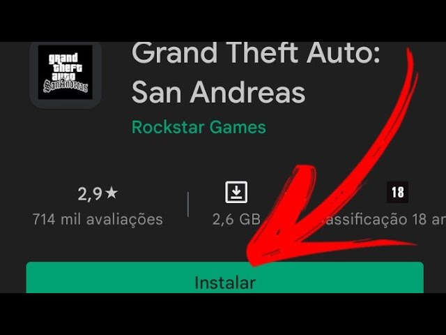 como baixar GTA San Andreas na Play Store