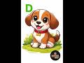 ABC Learning video for Kids.🐕 #alphabet #cartoon #funnyvideo #quiz