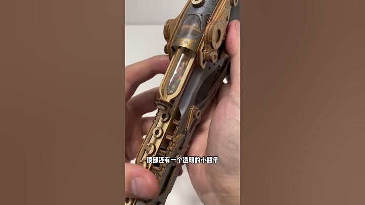 木质蒸汽左轮模型，可以期待一波@如何猫  #木质拼装玩具 #左轮手枪 #蒸汽朋克 #diy拼图