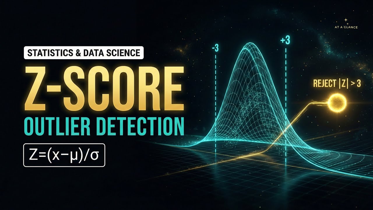 Z-Score Method for Outlier Detection | Statistics & Data Science | Step ...
