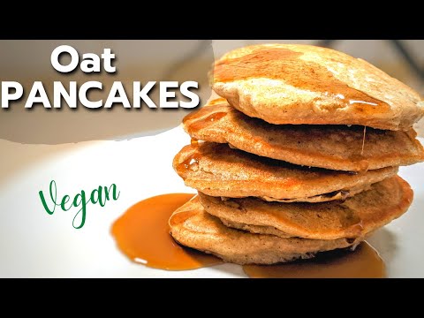 Easy Vegan Oat Pancakes | FLUFFY & TASTY! 🥞