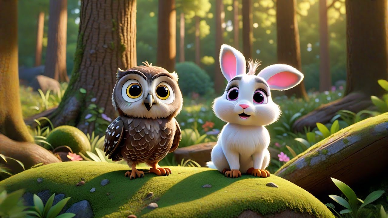 Nina Owl Counts to Five | Counting Song for Kids | Animal Rhymes and Preschool Learning Fun