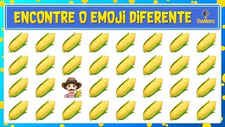 🌽 ENCONTRE O EMOJI DIFERENTE + REPETIDO + OBJETO + 7 ERROS! 💡 VivaMente