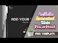 AESTHETIC Monochrome PPT ANIMATED | MUDAH | SIMPLE SLIDE | FREE TEMPLATE POWERPOINT