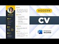 How to Make a Resume in MS Word | Modern CV Template | Free Download