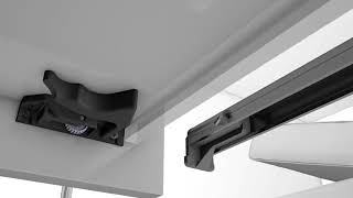 Quadro runners with slide-on installation for wooden drawers, made by Hettich