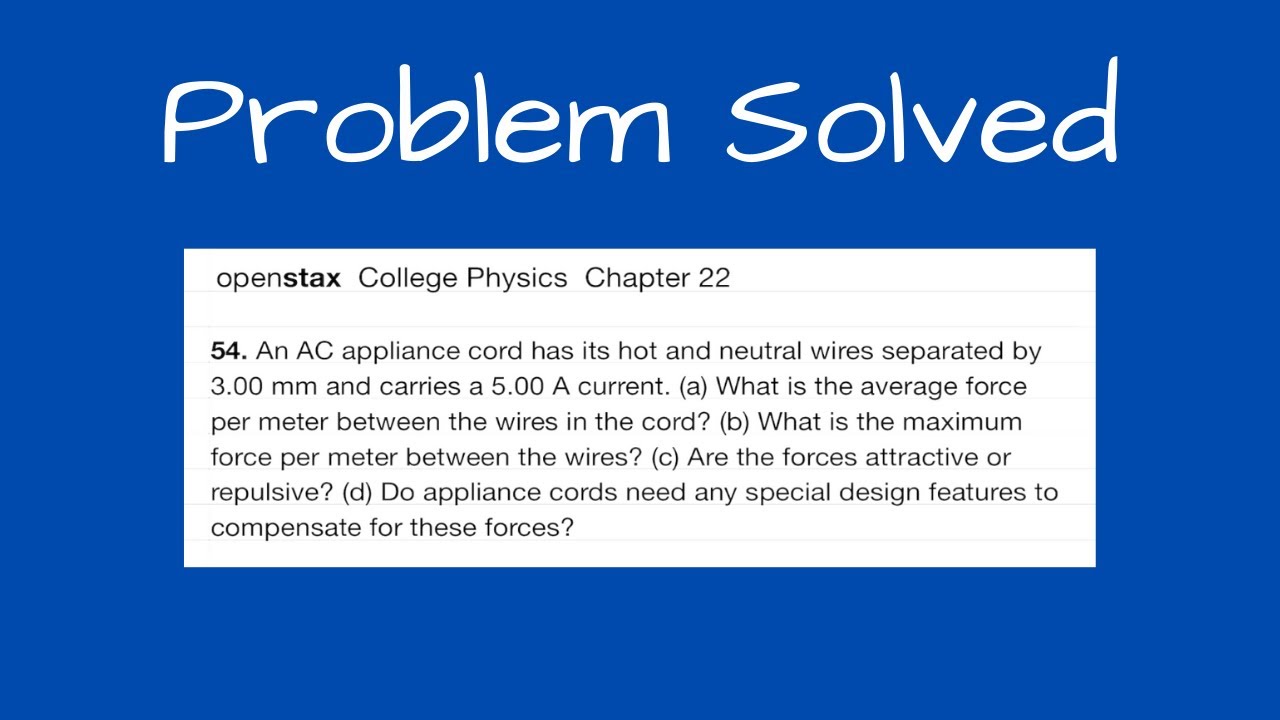 OpenStax College Physics, Chapter 22 Problem 54 - YouTube