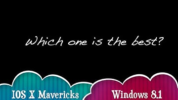 OSX vs. Windows 8.1
