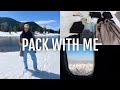 VLOG: pack aritzia outfits with me + traveling to Wyoming!