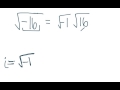 Imaginary Numbers and Square Roots