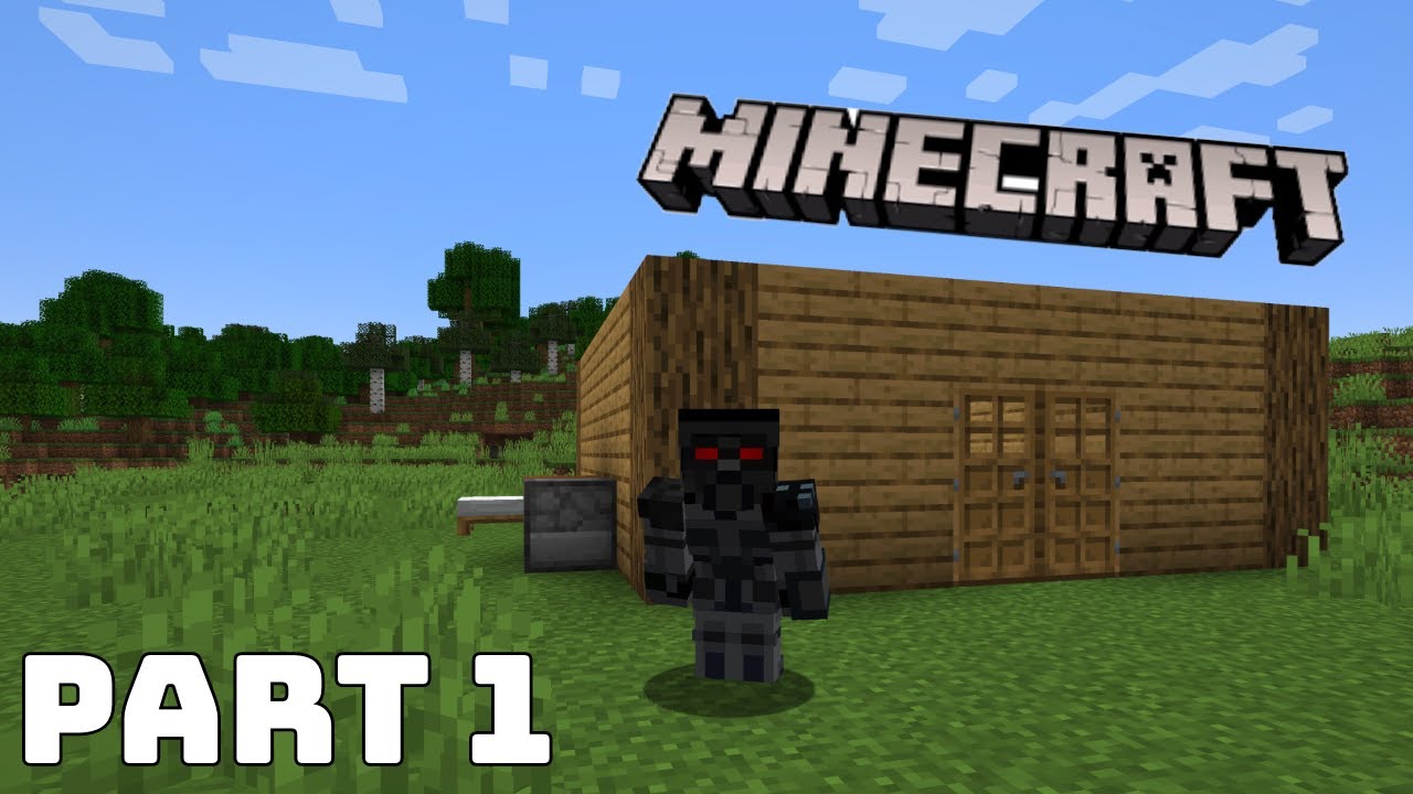 First time playing Minecraft part 1 - YouTube