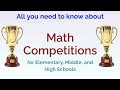 All you need to know about Math Competitions and how to prepare for them