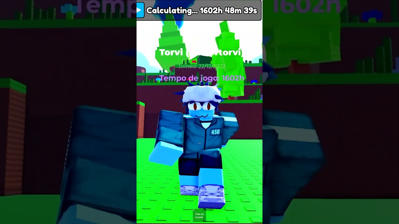 Descobri quantas HORAS eu perdi no ROBLOX 😳 #roblox #robloxbrasil #robloxshorts #jogosroblox
