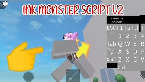 ROBLOX FE INK MONSTER SCRIPT V2 using FLUXUS EXECUTOR played at Fencing - script link on comments