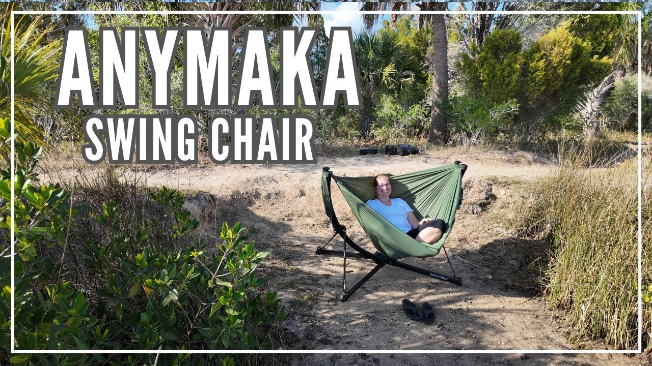 AKM エイケイエム SWING EASY SET-UP‼️ anymaka Portable Swing Chair Hammock | Sets Up in 3 Seconds - YouTube