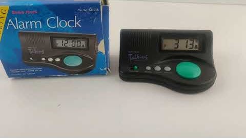 Vintage 1990s Radio Shack Talking Alarm Clock Electronic Voice Demonstration 63-915