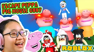 Escape Peppa Pig House Roblox Obby!!! Playing with My Cousins!!!! screenshot 3