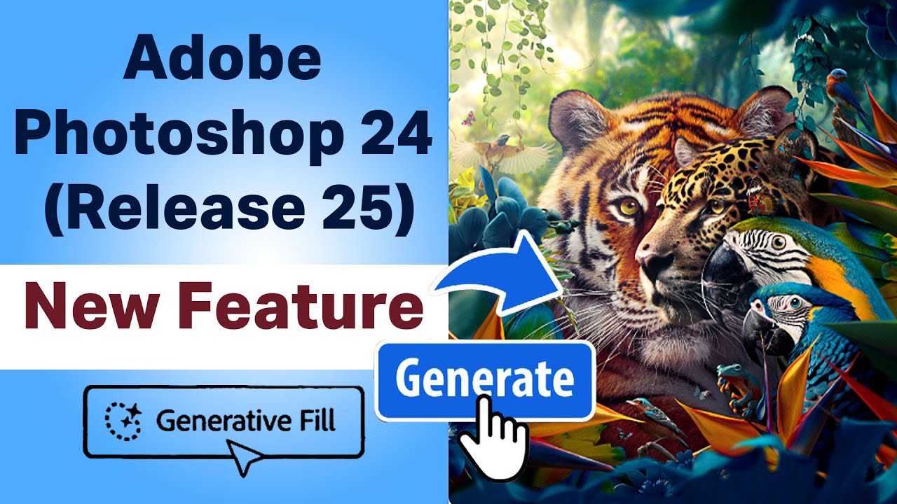 Adobe Photoshop 2024 New Features! Credit for Generative Fill in ...