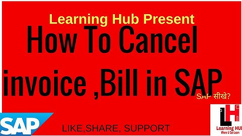 how to cancel invoice in Sap ll Cancel billing documents on SAP