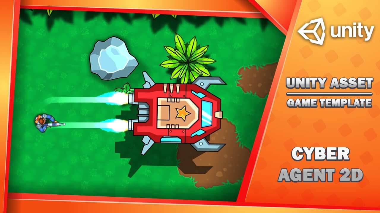 Cyber Agent 2D - Game Template, video preview 2