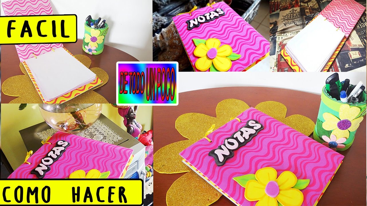 como hacer una libreta o agenda de notas , manualidades y mas/ reciclando diy manualidades de animales