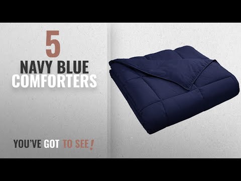 top-10-navy-blue-comforters-[2018]:-superior-classic-all-season-down-alternative-comforter-with