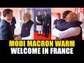 PM Modi & Macron Share Warm Hug in Nice | Bharat Innovates Event Begins