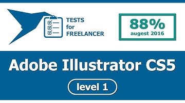 Freelancer - Adobe Illustrator CS5 - level 1 - test (88%)