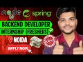 🔥Backend Developer Internship 2025 | Node js Hiring 2025 | Spring Boot Internship 2025 | Noida Job
