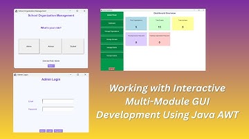 Working with Interactive Multi Module GUI Development Using Java AWT