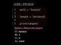 subscribe my channel comment correct output #python#code#coding #growthmindset#computer#programming