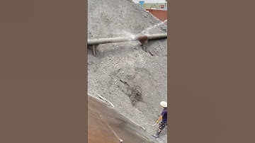 Barge unloading | Satisfying VIdeo | Relaxing video  #excavator#barge #ship #automobile