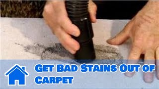 Carpet Cleaning : How to Get Bad Stains Out of Carpet