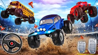 Monster Truck Arena - Car Extreme Mega Ramp Impossible Racing - PC GamePlay screenshot 4