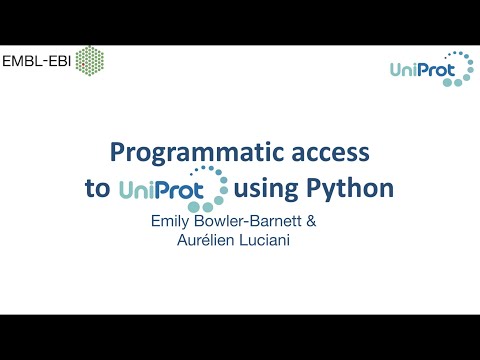 Programmatic access to UniProt using Python