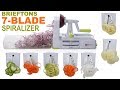 Brieftons 7-Blade Spiralizer's Demo - Usage Instructions