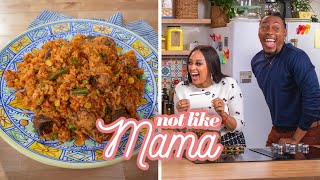 Competing for the BEST Jollof Rice | Not Like Mama hosted by Tia Mowry & Terrell Grice
