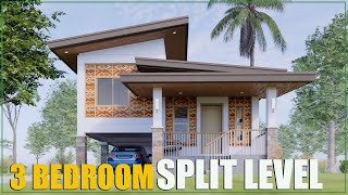 3 Bedroom Split Level Half Amakan House Design Idea