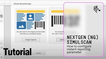 Zebra NG SimulScan Multi-barcode - New Parameter - Instant Reporting Configuration