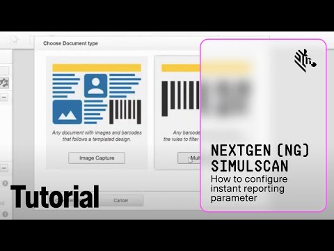 Zebra NG SimulScan Multi-barcode - New Parameter - Instant Reporting Configuration